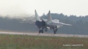 МИГ-31 руление взлет. Форсаж. Сентябрь 2019