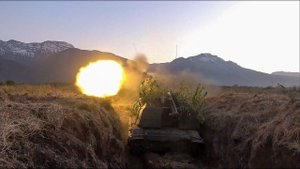 Стрельбы из гаубиц «Мста-С» в Южном военном округе