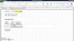 Distribución Bernoulli en Excel