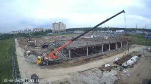 Строительство ПСК "ЭКСПЕРТ-ЭЛЕКТРИК" - Нахабино 2022-2023 - таймлапс