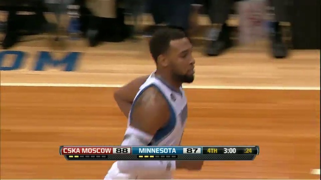 "Миннесота" - ЦСКА - 106:108 OT (08/10/2013) смотреть онлайн