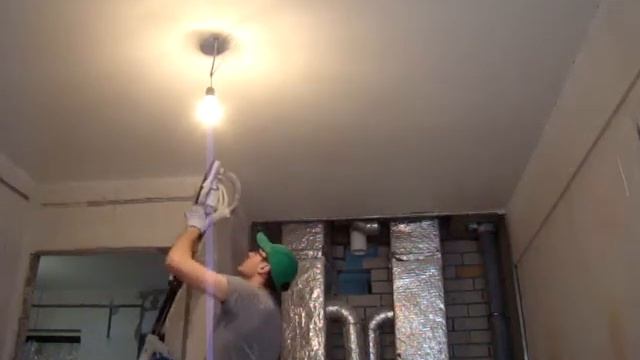 Шлифовка потолка под покраску. смотреть онлайн