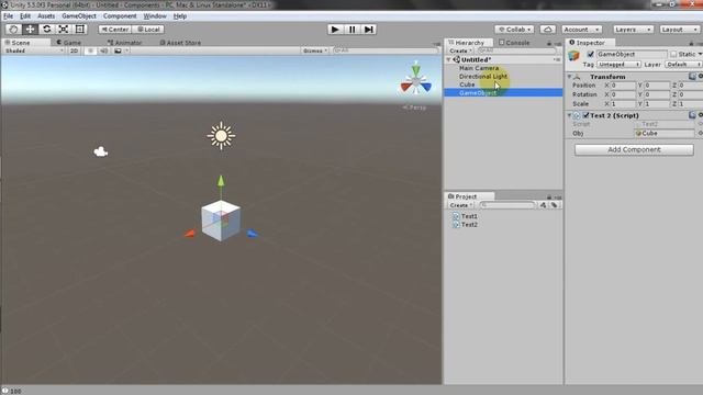 UNITY 5 ДЛЯ НАЧИНАЮЩИХ | КОМПОНЕНТЫ И СВЯЗЬ МЕЖДУ СКРИПТАМИ