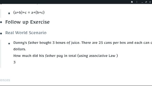 Mathematics S1 Laws of Operations 28.10.20