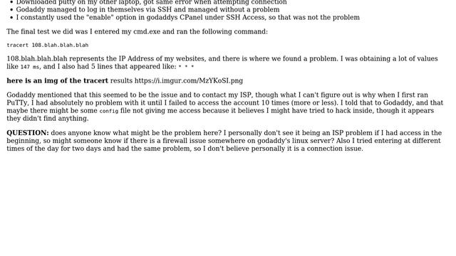 Unix & Linux: PuTTY (SSH) (tracert) Network error: Software caused connection abort (2 Solutions!!) смотреть онлайн