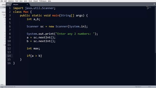 Program to find Max of two numbers in Java | Java programming tutorial by idiotsdiary