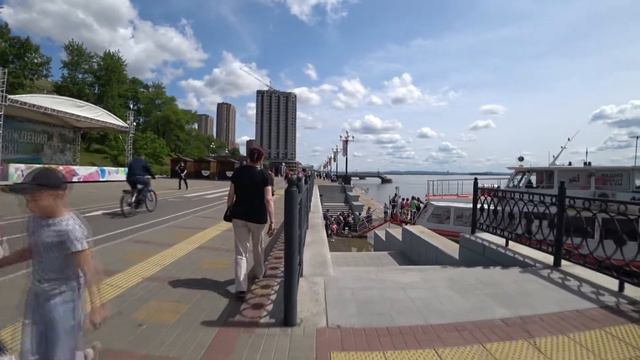 Хабаровск прогулка по набережной