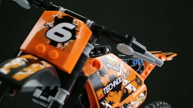 Lele Technology 38041 Lego Technic 42007 Moto Cross Bike Mở hộp và lắp ráp смотреть онлайн