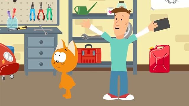 Котенок и волшебный гараж –Единорог ? - Мультфильм про машинки.mp4