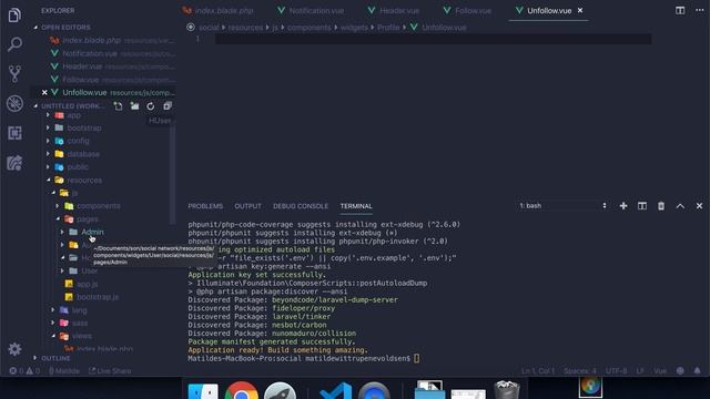 #Laravel how to make a social network with Vue | Folder Structure смотреть онлайн
