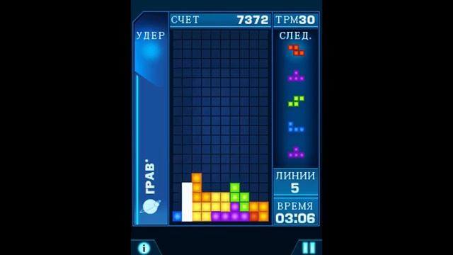 Java Mobile Game: Tetris Revolution (2009 Electronic Arts) смотреть онлайн