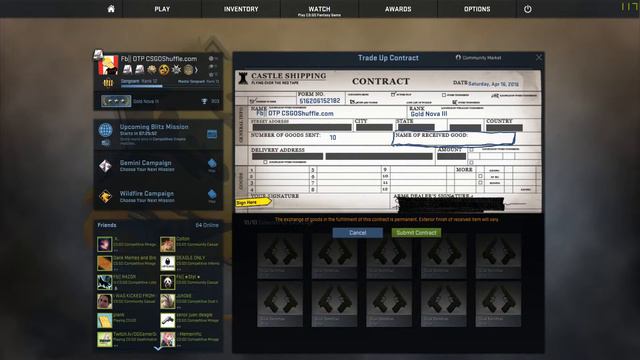 Risky CS:GO Trade Up #1 (Insane Luck!) смотреть онлайн