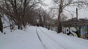 Маневры тепловоз ТГМ4-2550 на станции "Новопролетарская".