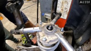 замена амортизатора... Hyundai Sonata 2015 - 2019 #подвеска #ходовая