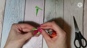 Очень популярная модель😍летние бантики из лент своими руками/новинки канзаши/kanzashi/ribbon bow/мк