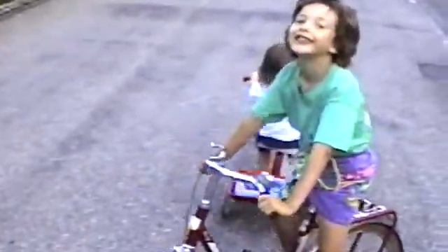 Kilchberg Switzerland Bicycling in front of house July 1990 смотреть онлайн