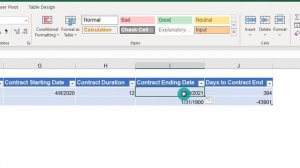 HR Excel Tools | Managing Contracts Expiry Dates