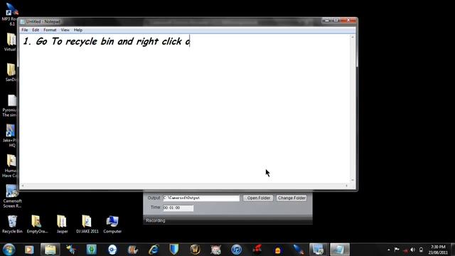 How To Empty The Recycle Bin On Windows 7 смотреть онлайн