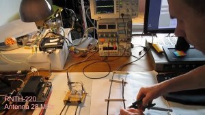 RNTH-220-2  Antenna 28 MHz. Настройка четвертьволнового симметрирующего шлейфа. Half-wave Dipole.