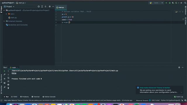 python #8 boolean variables смотреть онлайн