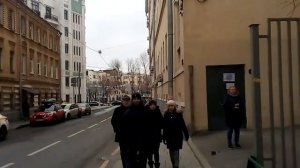 Москва 2224 Казарменный переулок, Покровский бульвар весна день