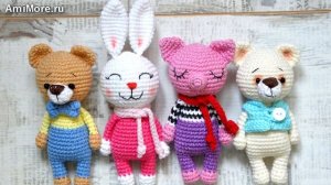 Амигуруми: схема Мини Зверюшек. Игрушки вязаные крючком - Free crochet patterns.