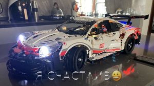 28 января 2024 г. Сборка конструктора Лего. Автомобиль Porsche 911. 1580 деталей.