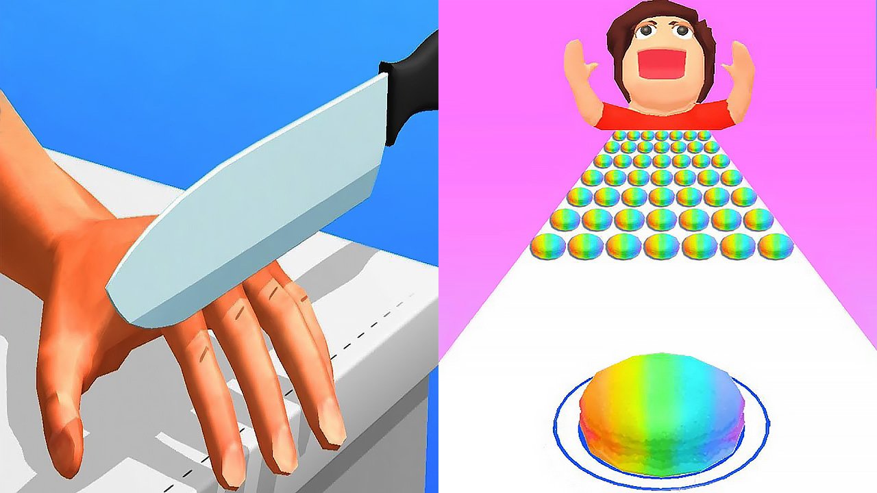 Мобильные игры ASMR Slicing и Pancake Run прохождение, геймплей и новые уровни для Android и iOS смотреть онлайн