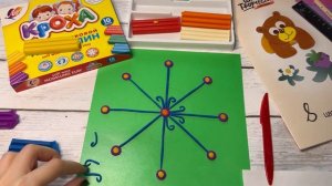 Снежинка в технике пластилинографии / Лепим из пластилина