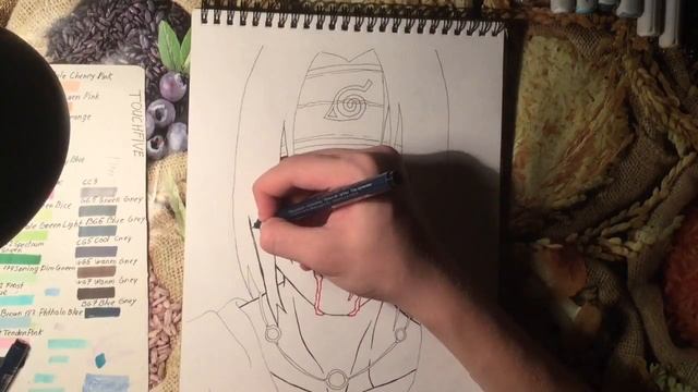 Рисую Итачи Учиху из аниме «НАРУТО» смотреть онлайн