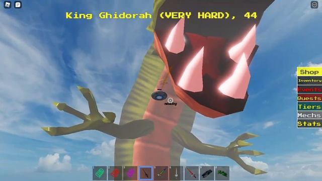 reaching the monster in the distance + getting ruby tier (Roblox mega boss survival) смотреть онлайн