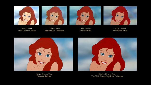 The Little Mermaid - Eric meets Ariel | 30 Years of Video Editions Comparison