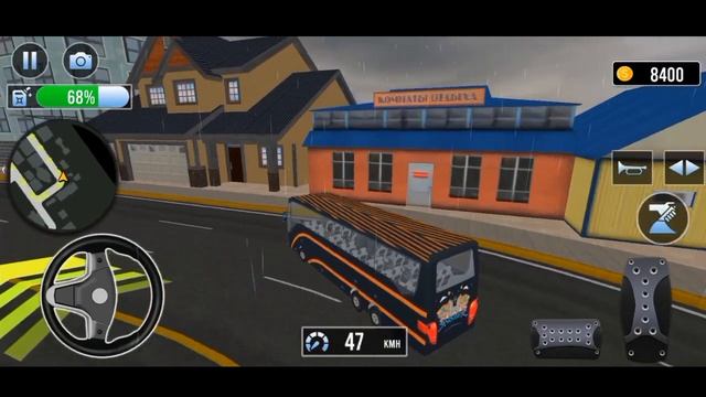 Coach Bus Driver Bus game 3D||City Coach Bus Simulator 3D||Open World|| Route  || Mobile Gameplay