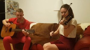 Чиж - о любви, кавер на скрипке и гитаре
