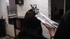 Скрытое окрашивание на темных волосах