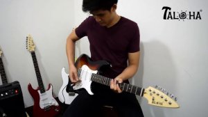 Taloha Neon Electric Guitar- Uptown Funk played by Kevin Ong