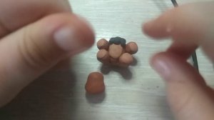 Лепим мишку фредди из пластилина