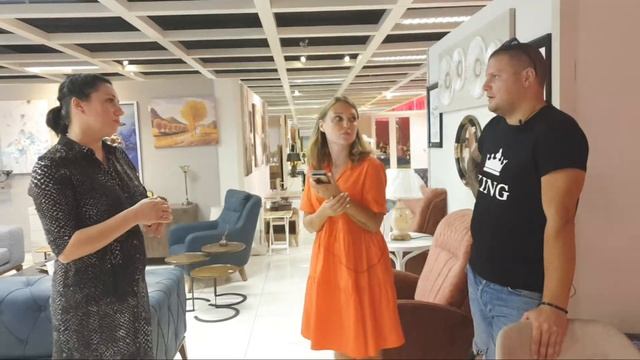 Алания. Прямой эфир из мебельного магазина. Выбираем и покупаем мебель в Турции