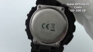 Обзор. Мужские японские наручные часы Casio G-SHOCK GD-100-1B