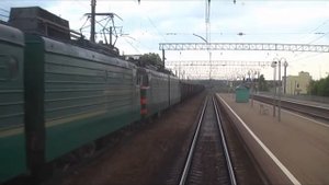 Станция Гагарин из окна поезда "Неман"