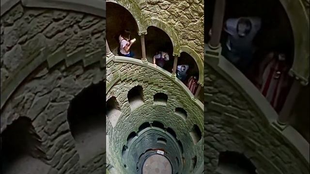 One of the most mystical places in the world: Initiation Well. Quinta da Regaleira. Sintra. Portuga