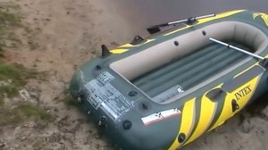 Обзор надувной лодки Seahawk 3 Intex на воде.(Часть 4).