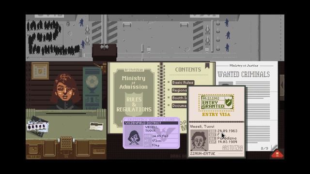 Defusing a bomb in Papers Please - Papers Please [LIVE] - Part 4 смотреть онлайн