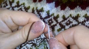 Жаккард без протяжек Изнанка 2