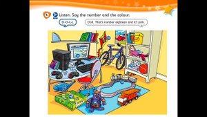 Kids Box 3, Unit 0.2 Hello! Listen. Say the number and the color.