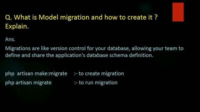 PHP Laravel Interview question on Routes and Migration in Laravel in Hindi with solution explained.