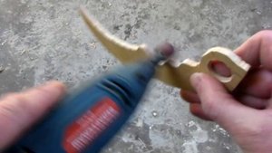 Как сделать нож керамбит из фанеры