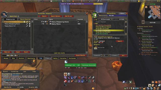 WoW Classic Hardcore Easy Gold Making with Blacksmithing! #wowclassichc