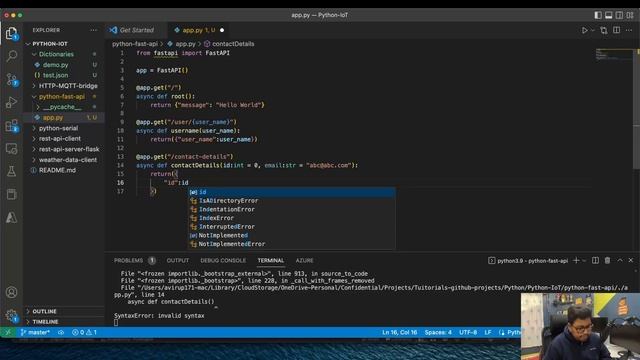 Fast API and Python - Getting started
