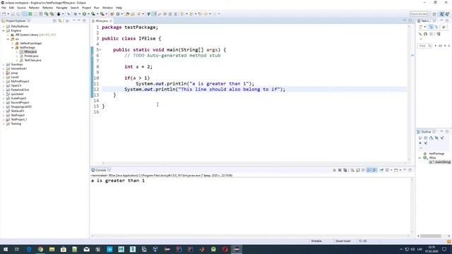 Java tutorial - if else conditional operators explained смотреть онлайн
